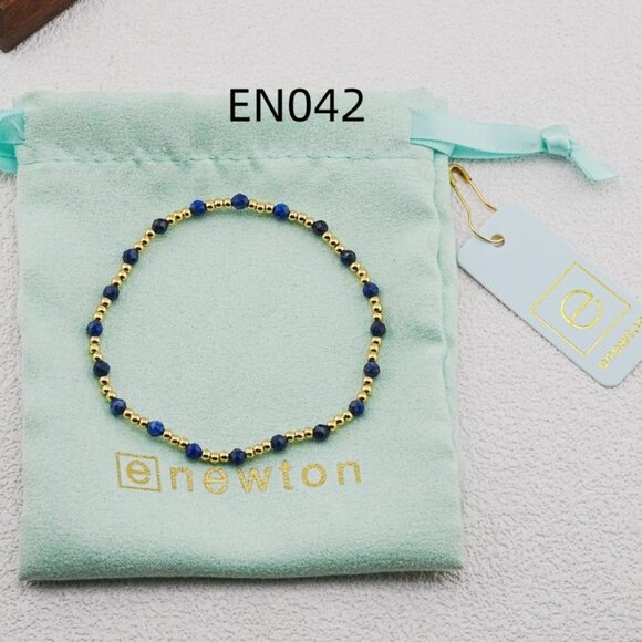 Enewton Lapis Lazuli Natural Stone & Gold Bead Bracelet - Picture 4 of 5